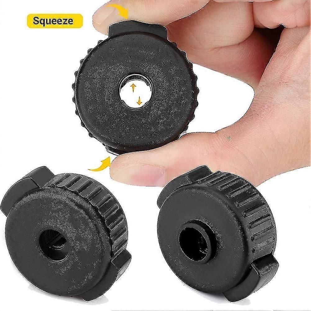 6 Pcs Plastic Cymbal Nuts,quick-set Cymbal Nut For Percussion Drum Kit,percussion Replacement Parts
