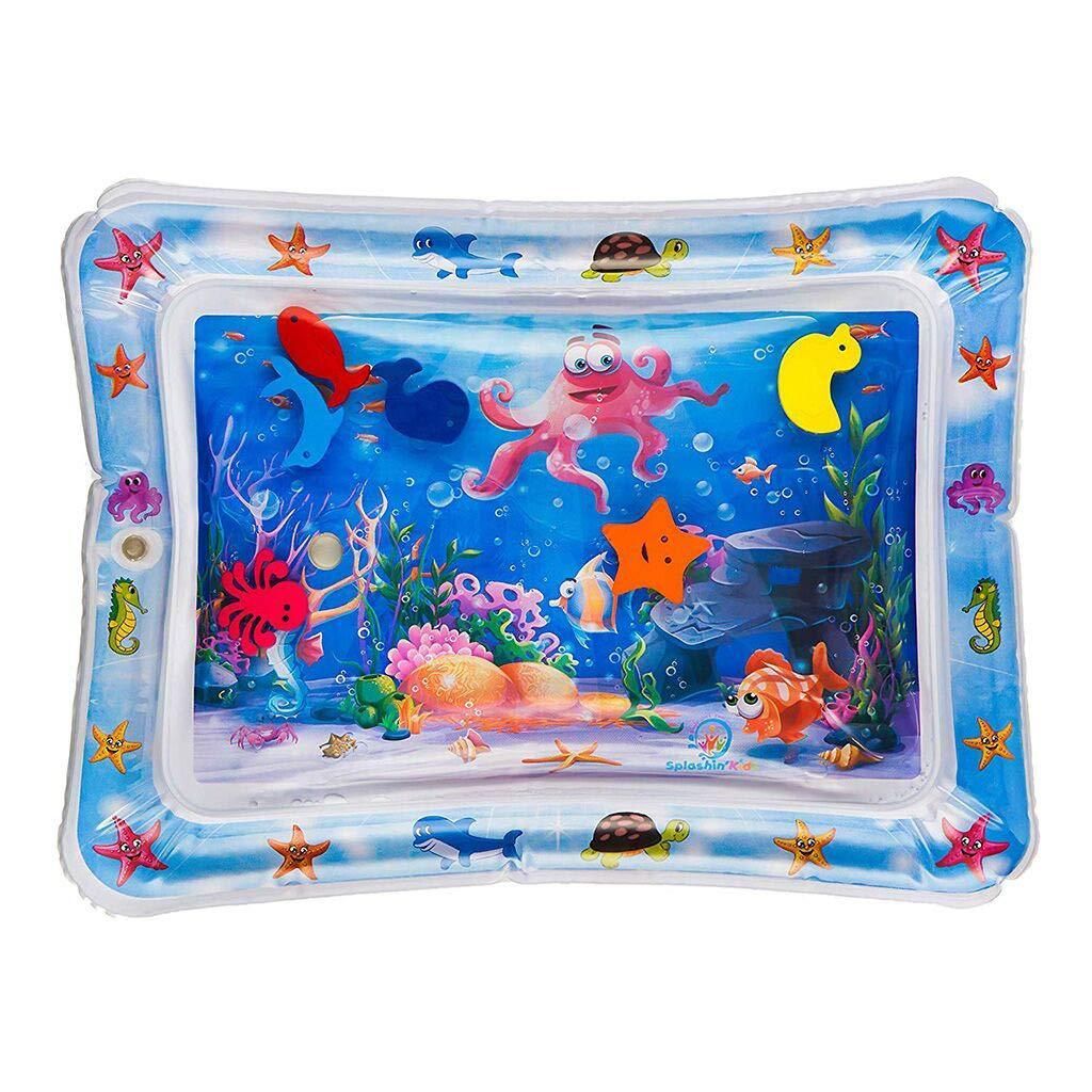 Baby Water Mat Tummy Time Inflatable Play Mat Sensory Toys Early Education