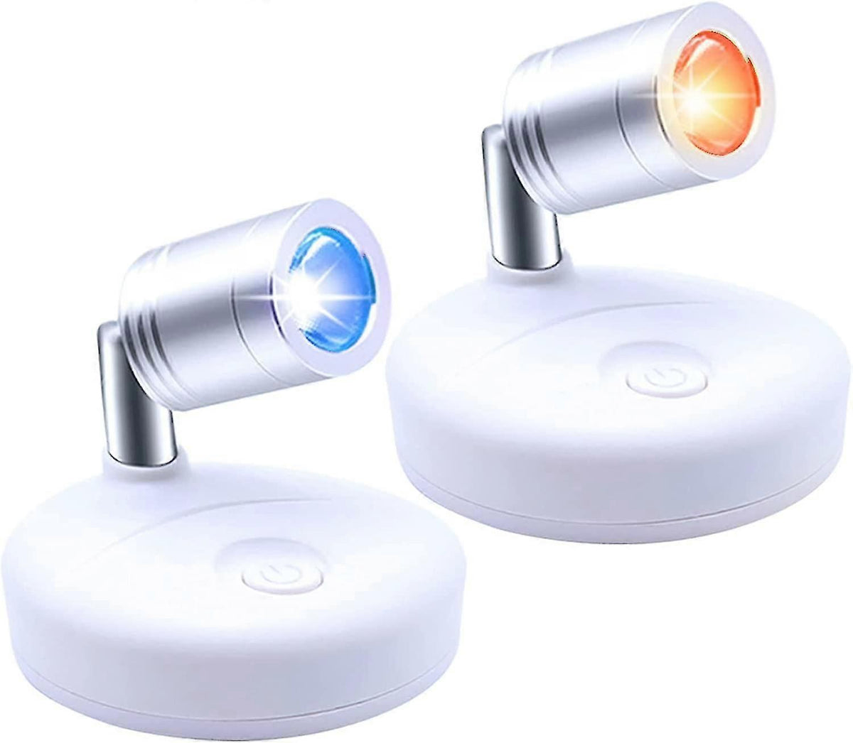 Remote Control RGB LED Wireless Spotlight, Battery-Operated Puck Light for Cabinet, Picture Frame and Christmas Decor, Mini Accent Lighting Kit