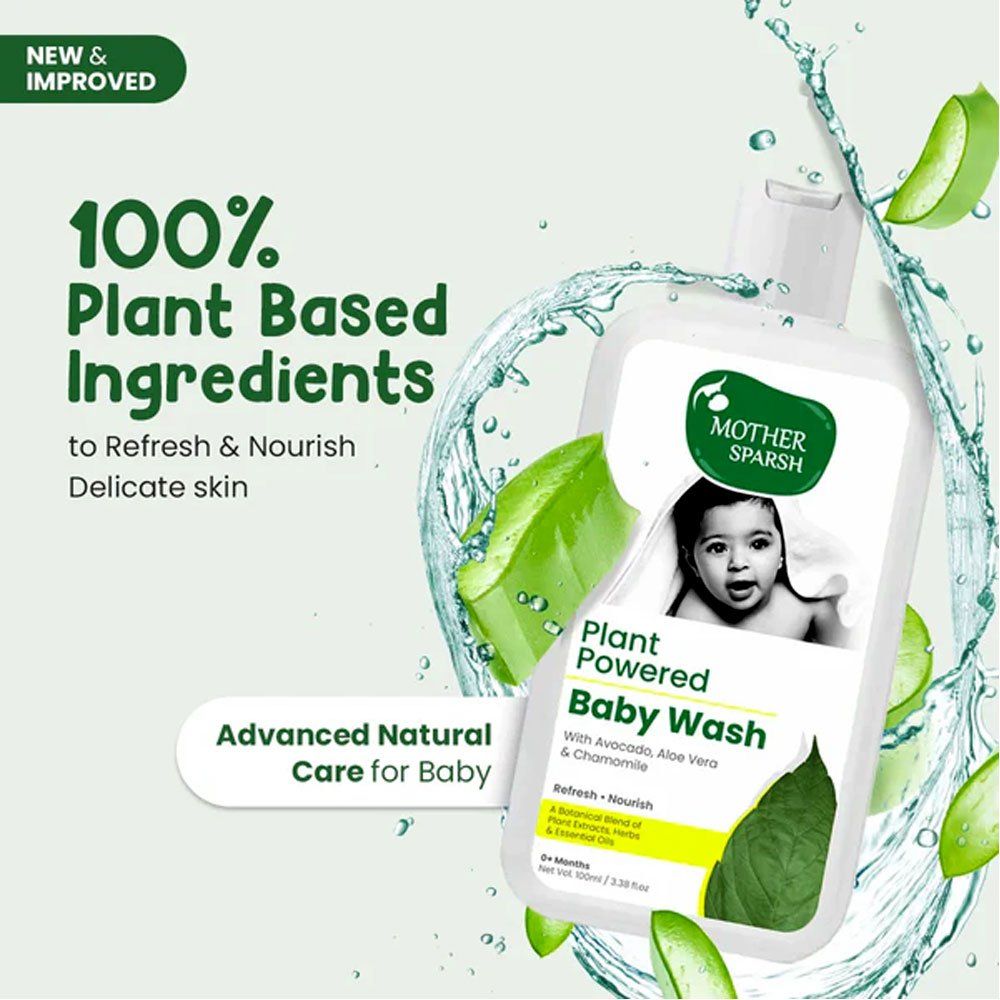 Mother Sparsh Gentle Cleansing Plant Powered Baby Wash 400 ml