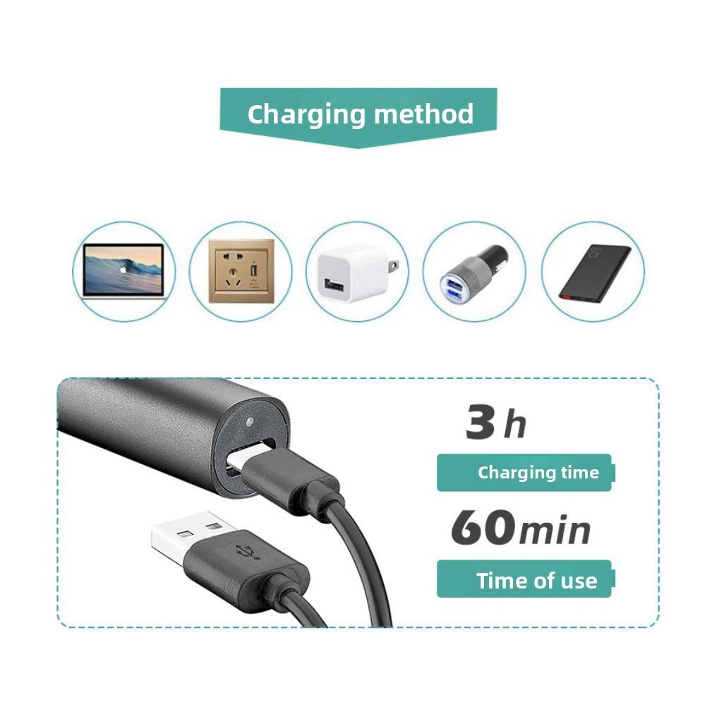 2-in-1 USB Nose Hair Trimmer Kit