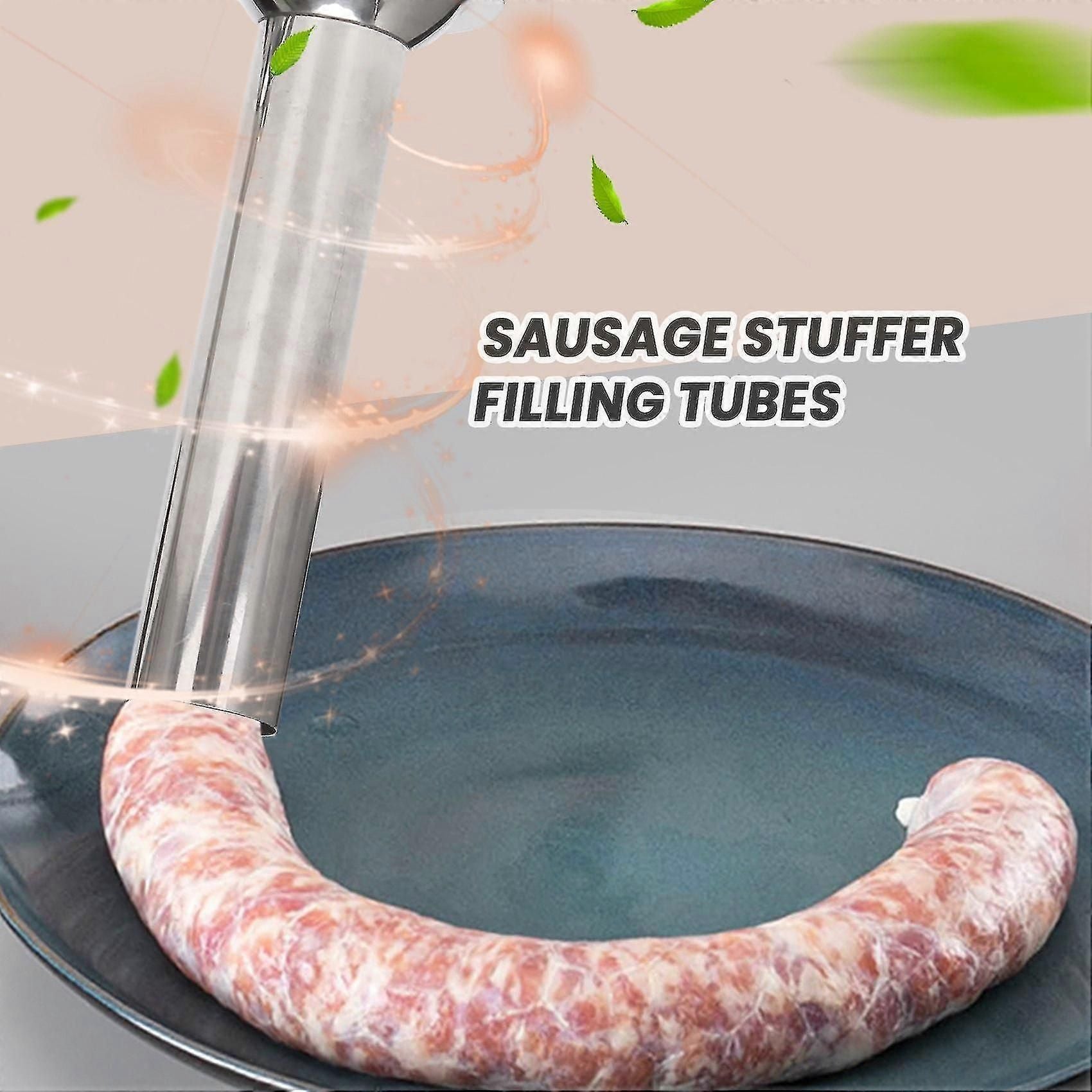 Stuffing Tubes,stainless Steel Funnels Attachment For Manual Sausage Stuffer, For Food Grinders