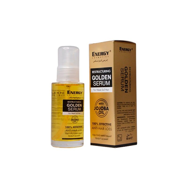Energy Cosmetics Restructuring Golden Hair Serum with Jojoba Oil, 60ml