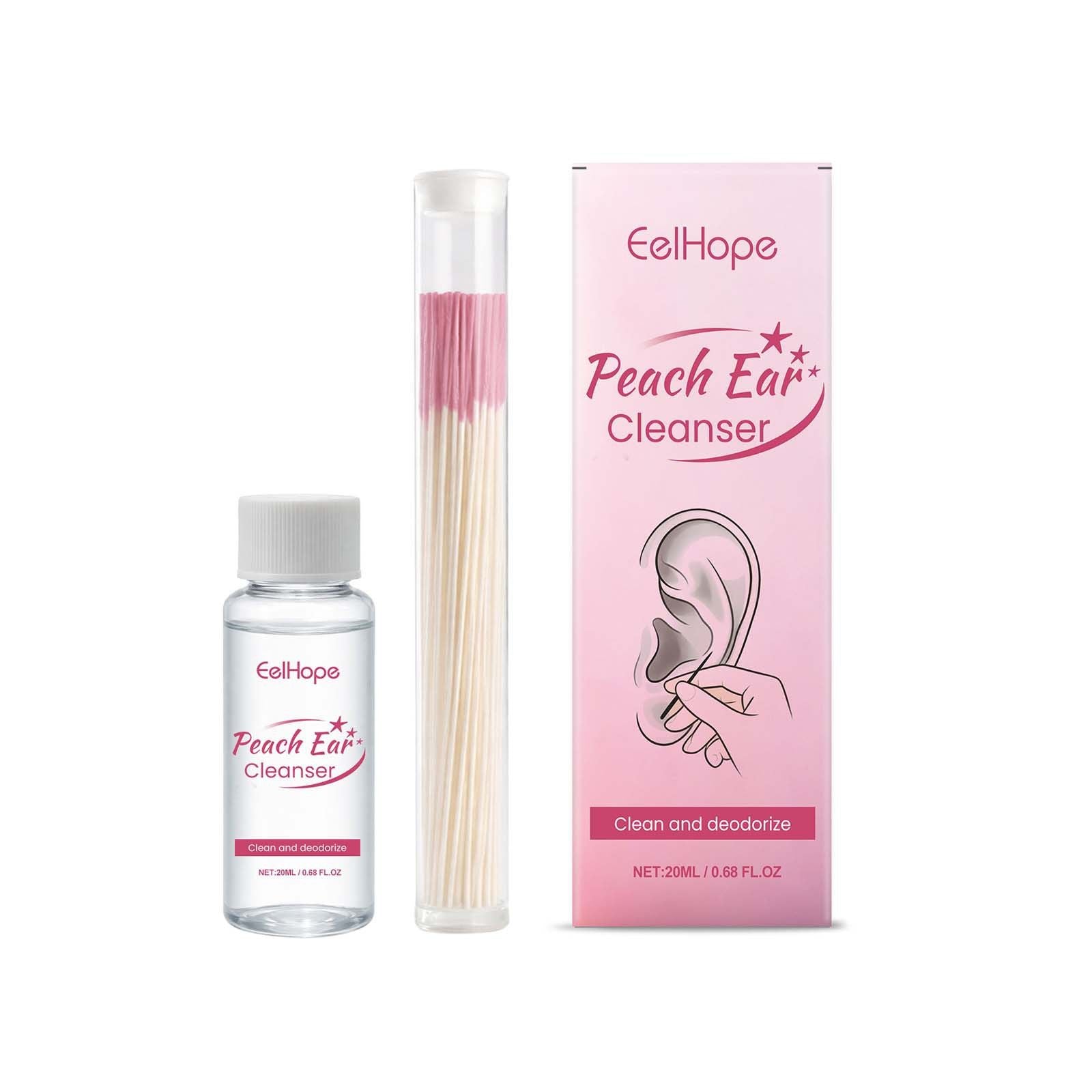 Ear Cleaning Kit with Solution Portable Ear Care 20ml