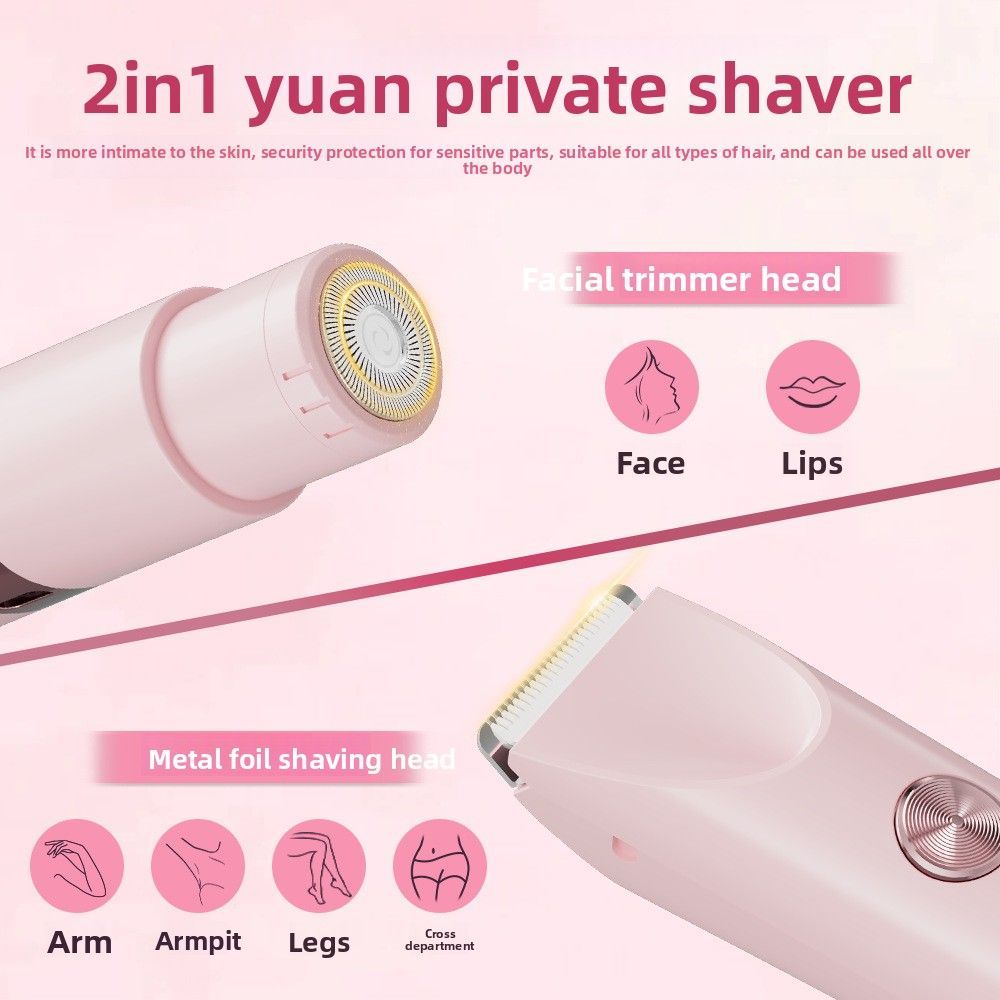 Dual-Head Women's Hair Trimmer