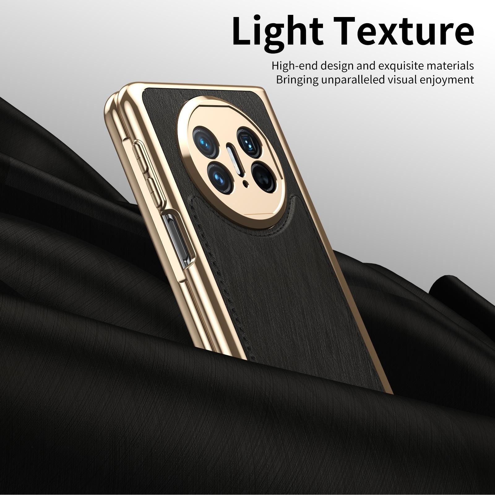Plating Silver Brocade Case For Huawei Mate X5