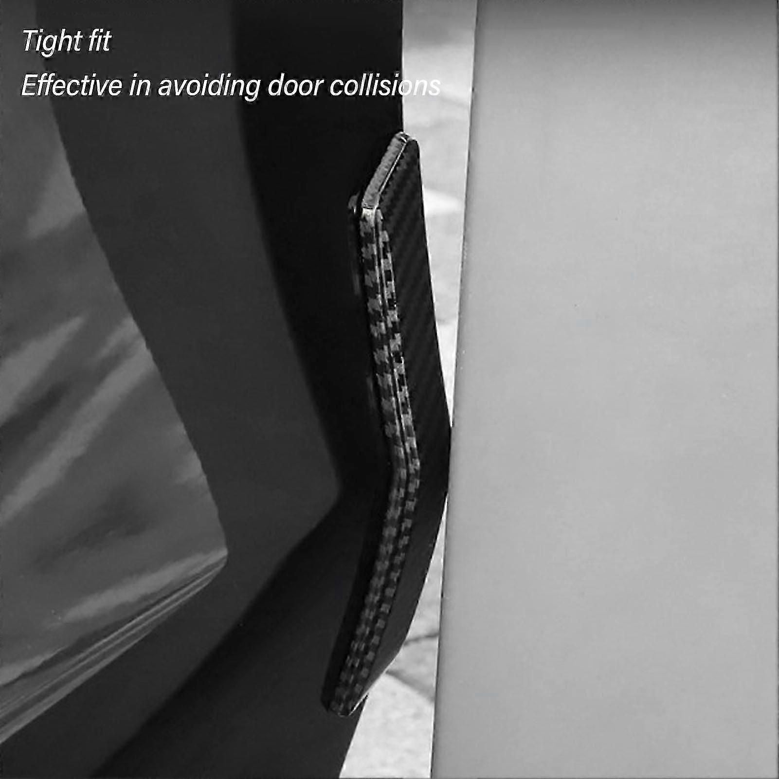 4pcs Door Edge Guards Protector Crash Proof Car Door Corner Trim Strip Replacement For Tesla Model 3 2018 To 2023 Gray