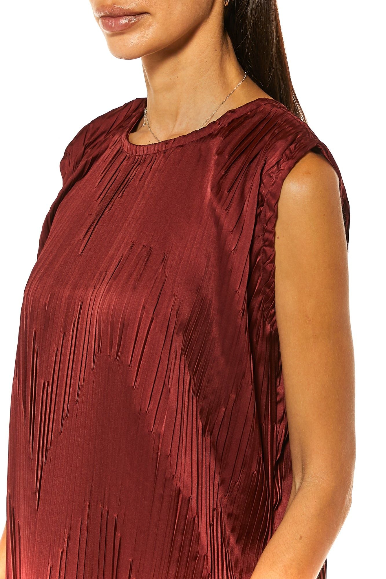 MOiSTREET Maroon Under Dress