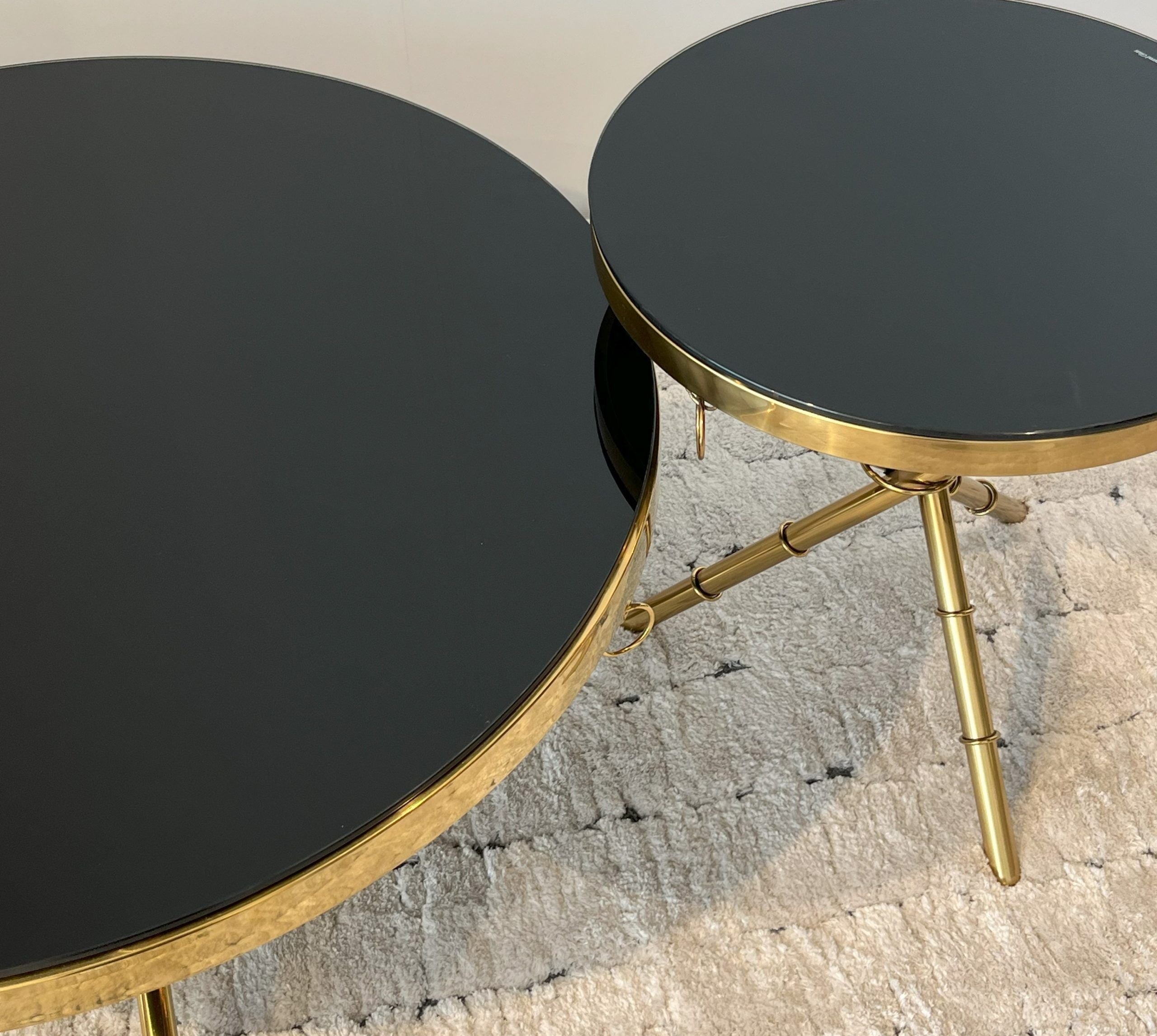 Gold Bamboo Style Center Table Set #SC012