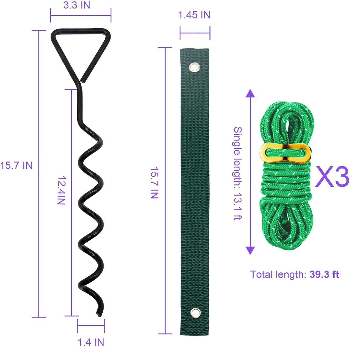 Tree Stakes Supports for Leaning Trees Spiral Tree Stake Kit for Young Trees Straightening