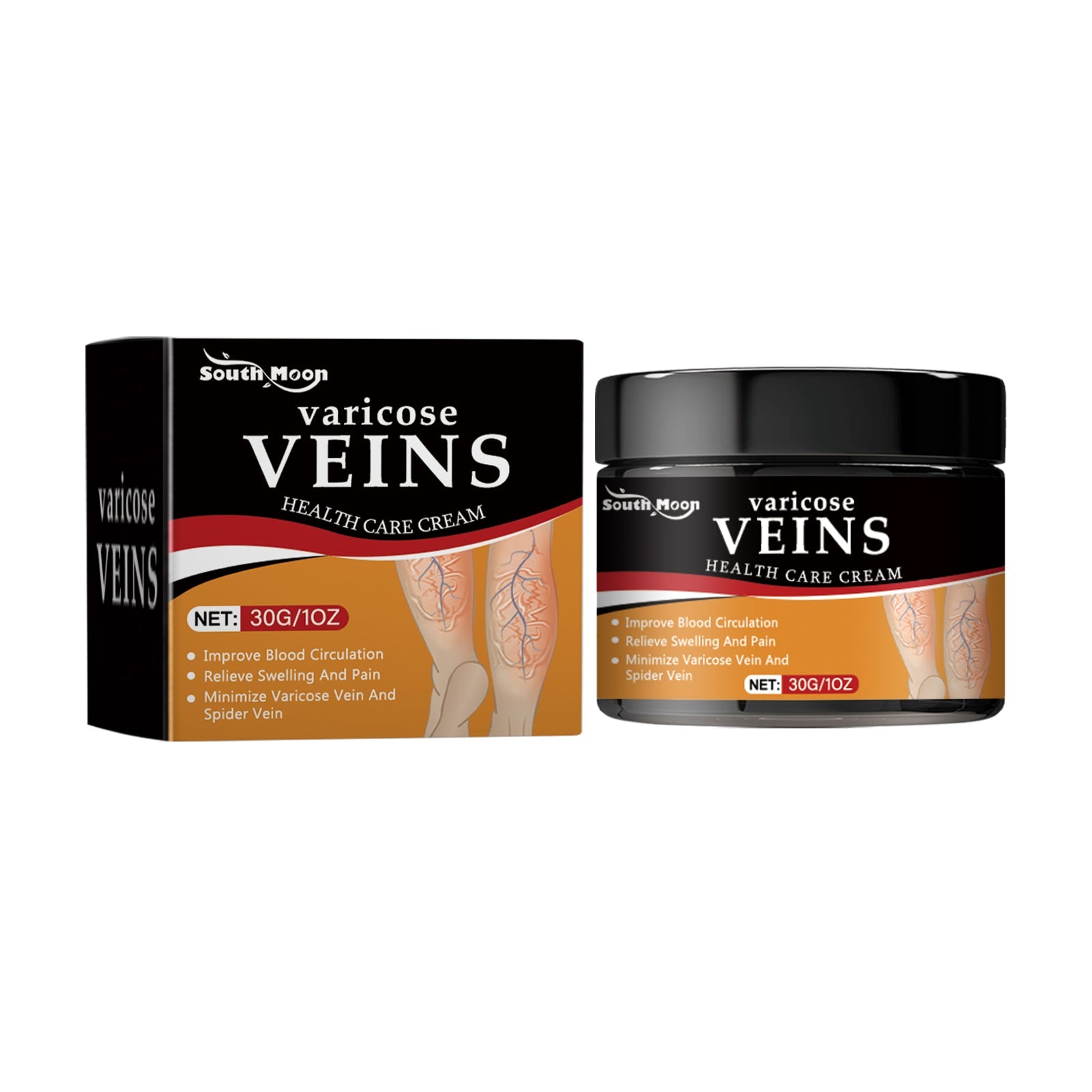 Vein Treatment Cream Relieves Soreness Swelling Moisturizes Legs ,30g