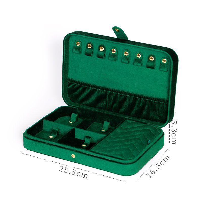 Jewelry Box Premium Velvet Travel Jewelry Organizers Storage Case for Necklace Bracelet