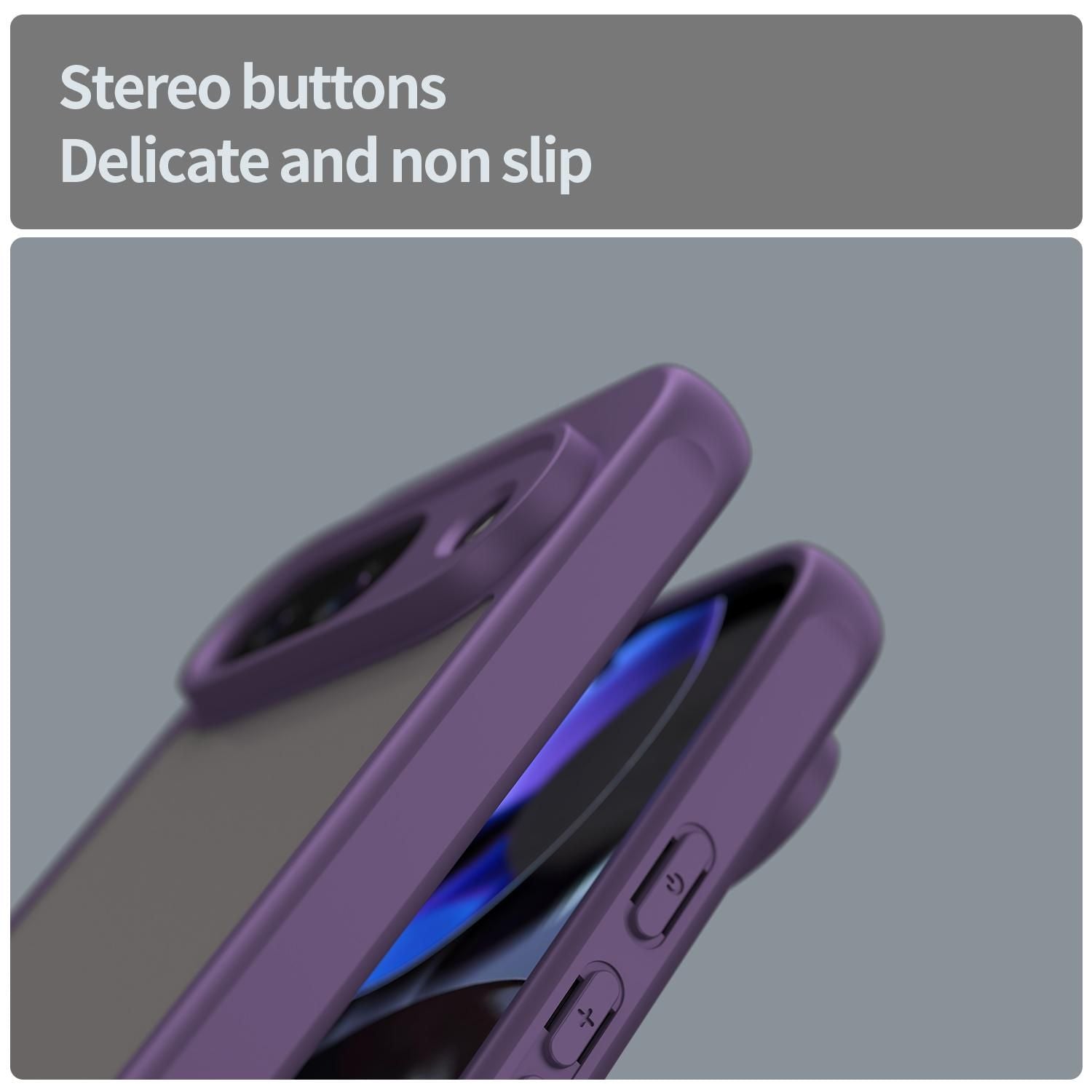 TPU Hybrid PC Frosted Phone Case For Google Pixel 9