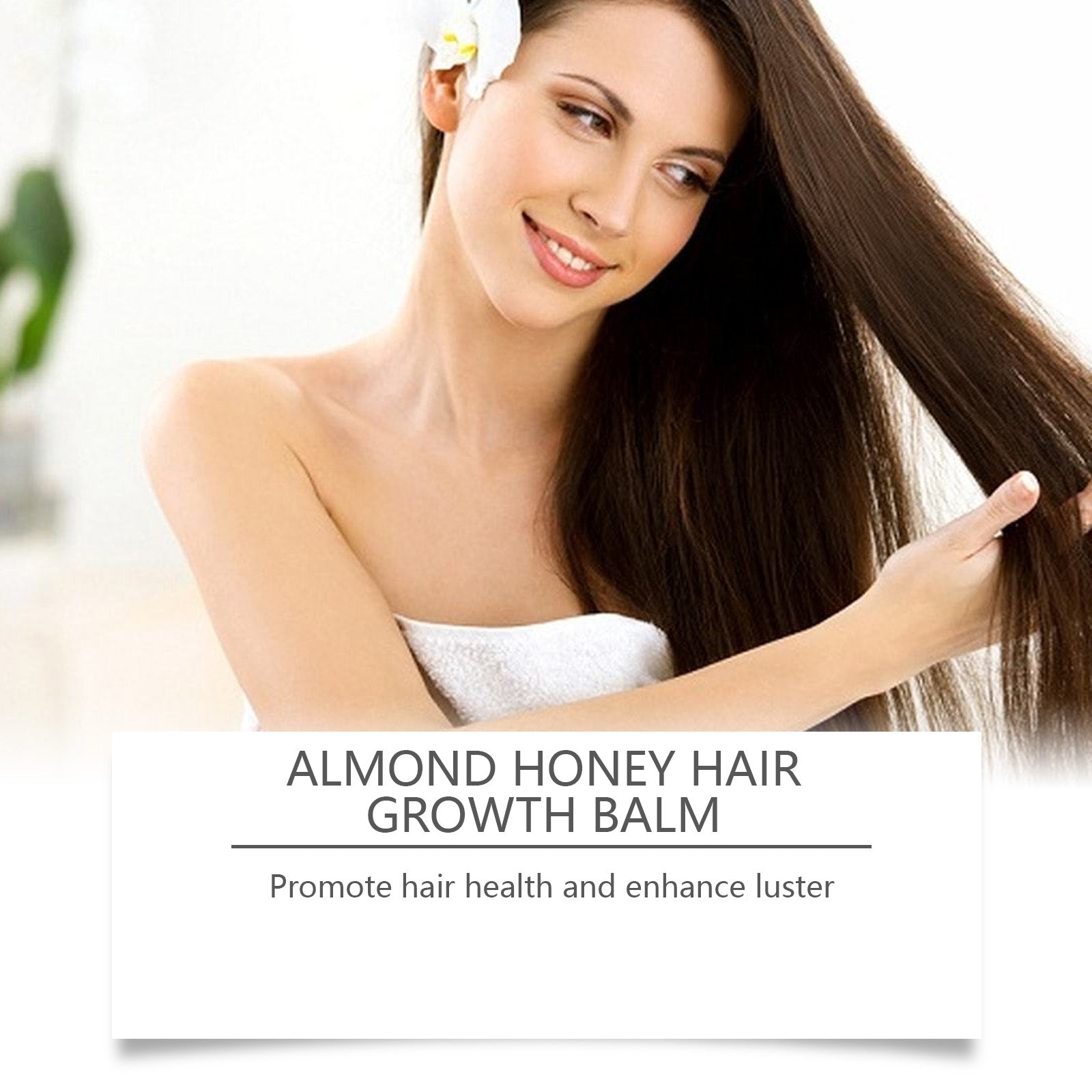 Almond Honey Hair Care Cream, Nourish and Care for Plump, Smooth, Healthy Hair ,100ml