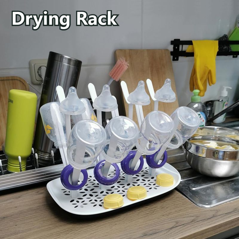 Bottle Drying Rack BPA-Free For Saving Space Drying Baby Toddler Bottle Feeding Accessories
