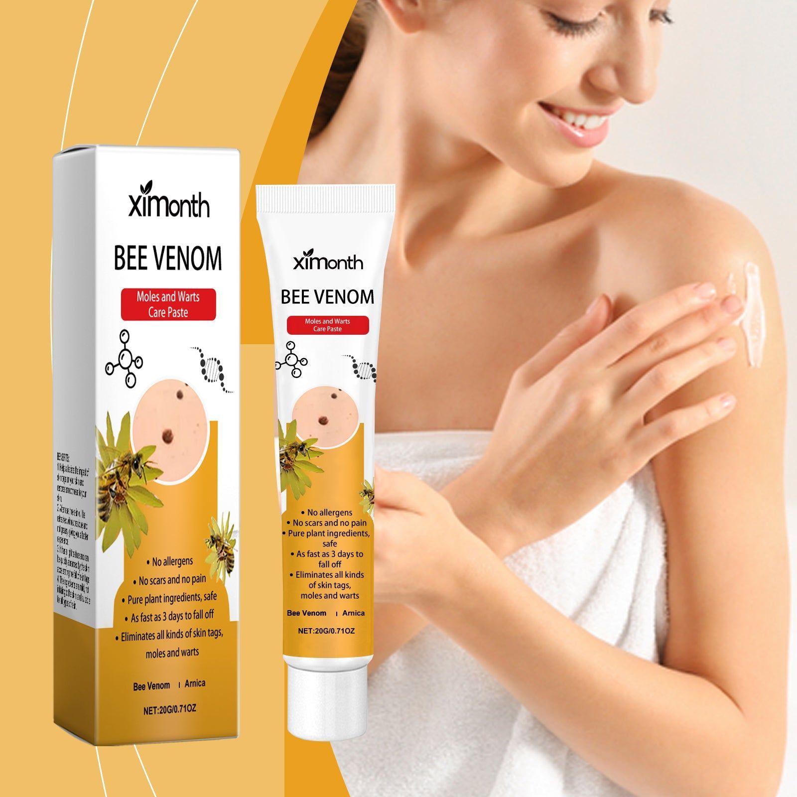 Bee Venom Body Care Cream, Nourishing, Repairing, Skin Rejuvenation ,20g
