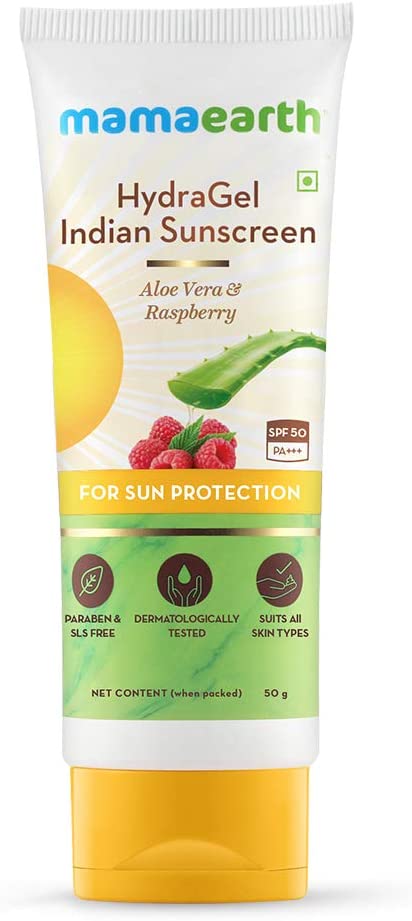 ماما إيرث هيدراجيل واقي شمسي هندي للحماية من أشعة الشمس - 50 جم