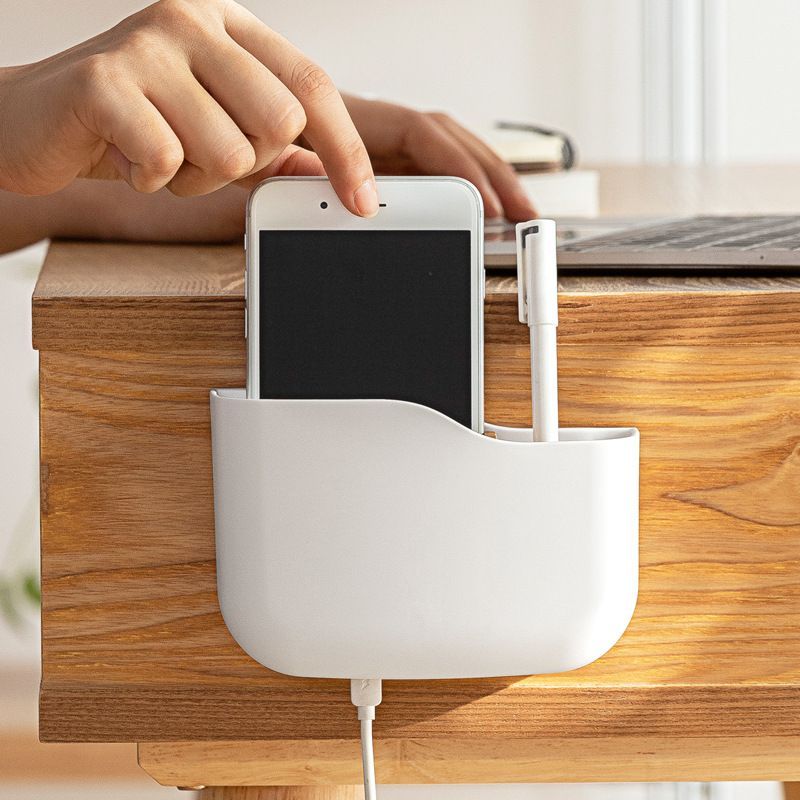 Remote Control Storage Box Wall Mounted Adhesive Remote Control Holder