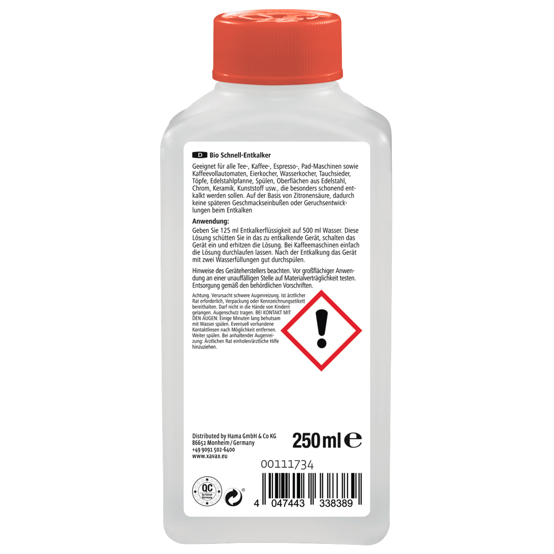 XAVAX 111734 Quick Bio Descaler