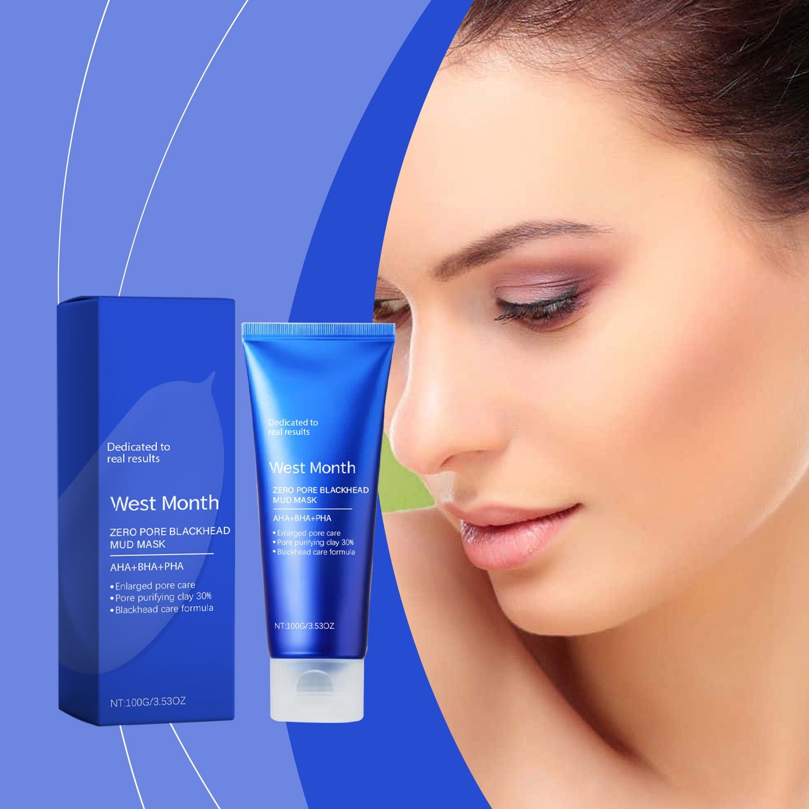 Blackheads Removal Mask, Facial Cleansing, Oil Control, Pore Shrinking, Acne Treatment ,100g