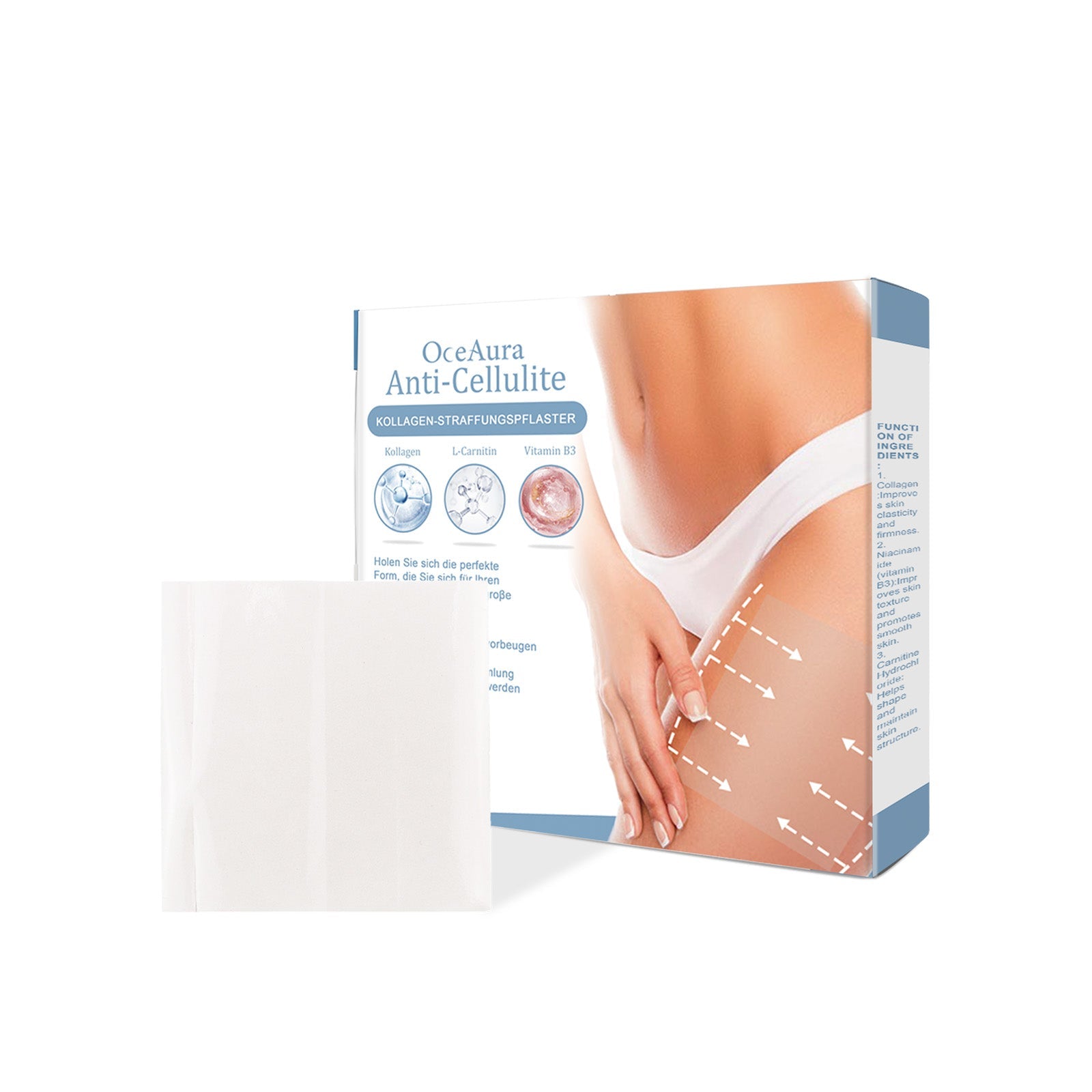 Body Care Patch, Skin Elasticity Boost, Firming & Slimming, Overnight Fix ,10 pieces