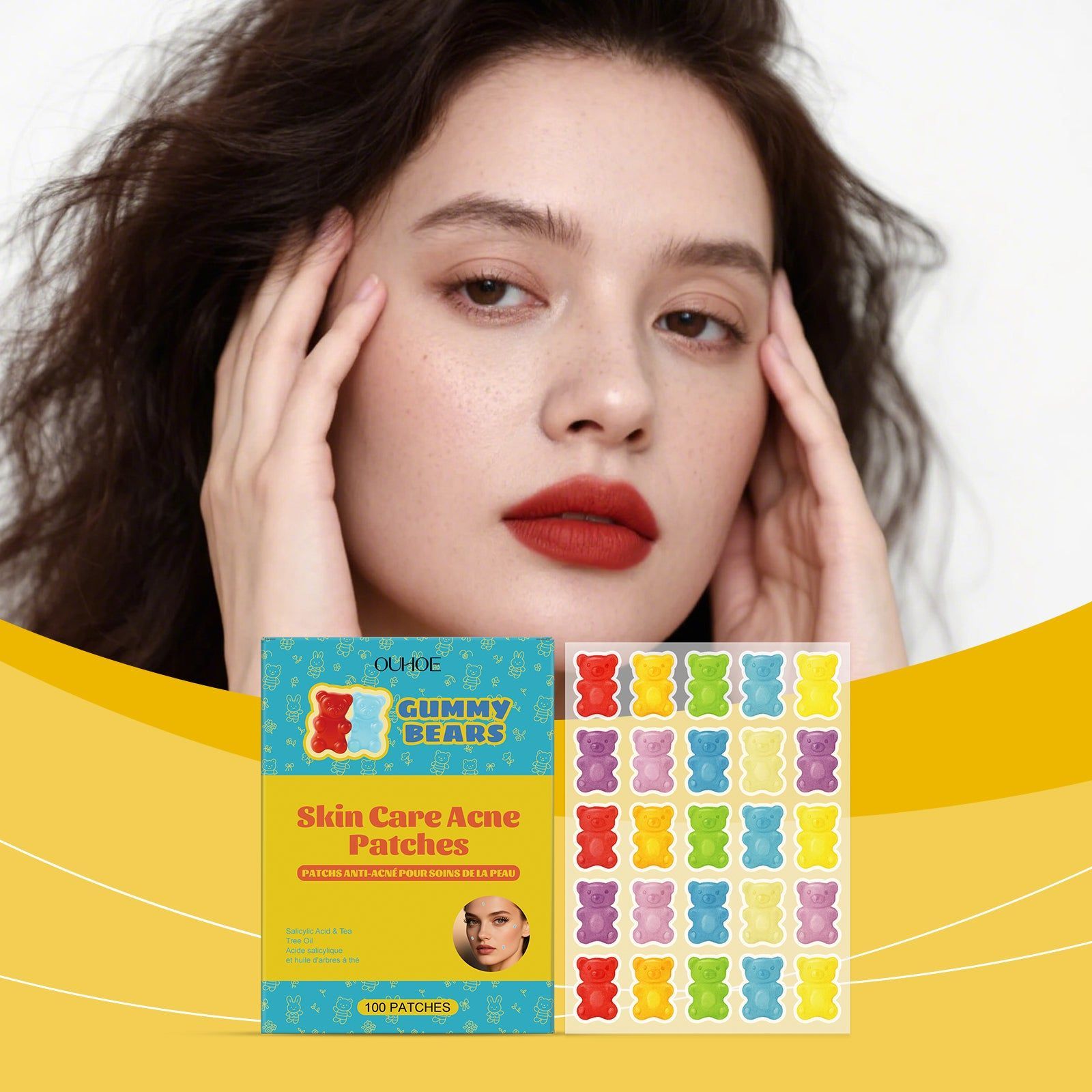 Clear Acne Patch, Skin-Friendly, Breathable, Hydrogel, Pimple Spot Cover ,100patches