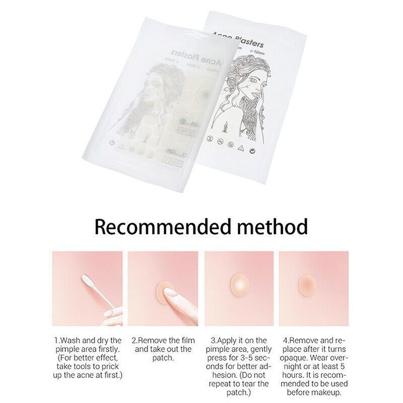 36 pcs Acne Patch Dots Hydrocolloid Invisible Acne Stickers Pimple Zits Remover Patches