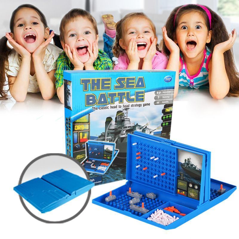 Classic Sea Battle Game 2 Player Strategy Board Game for Boys Children Girls