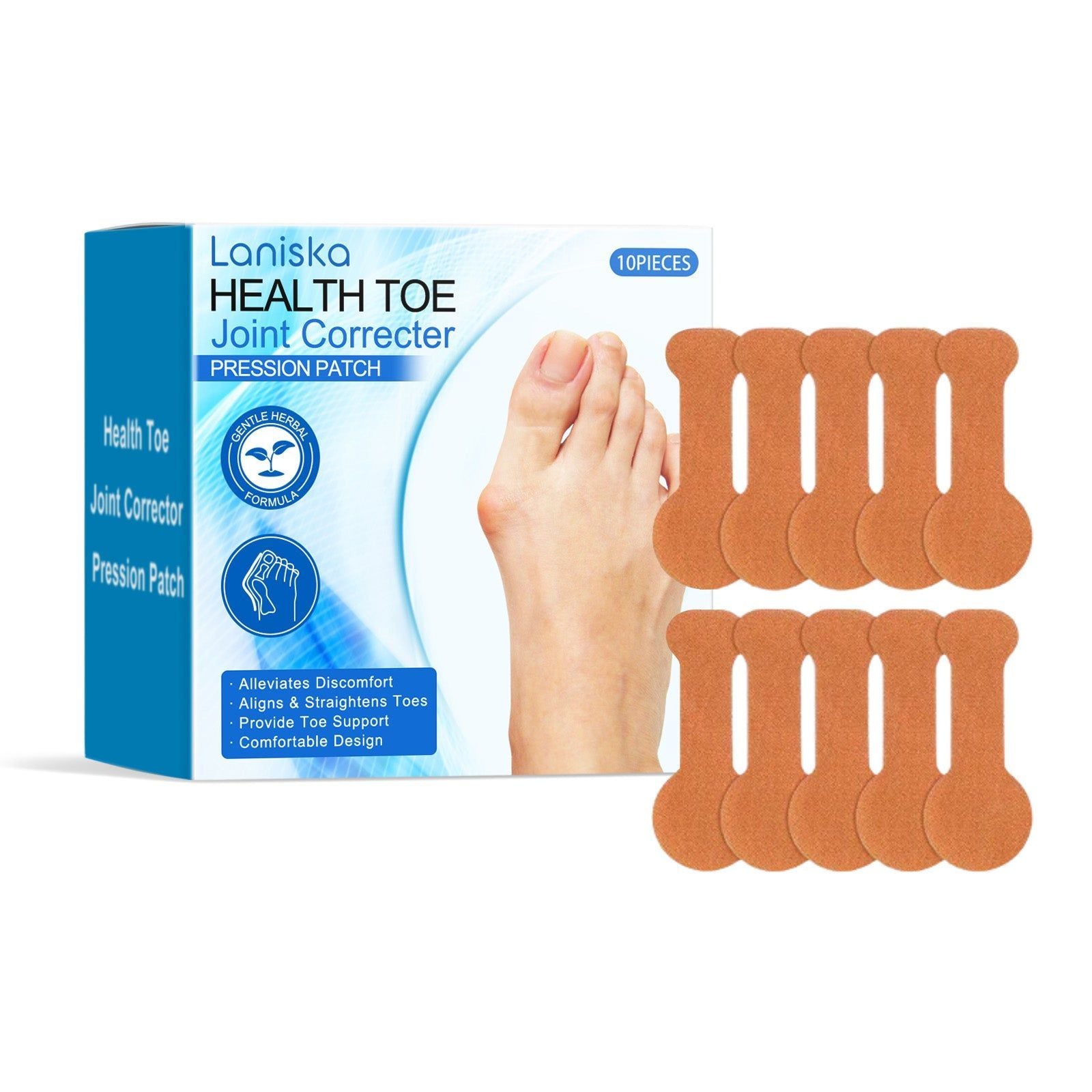 Relief for Toe Joints, Foot Care Patch, Natural Pain Relief, Daily Comfort ,10pieces