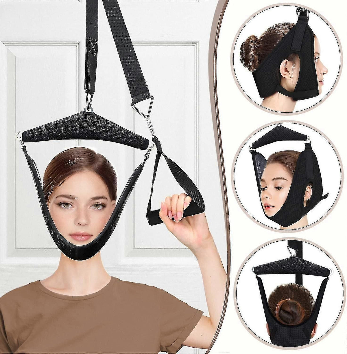 Neck Stretcher Cervical Traction Device For Home Use Over The Door Neck Traction Device Portable Cervical