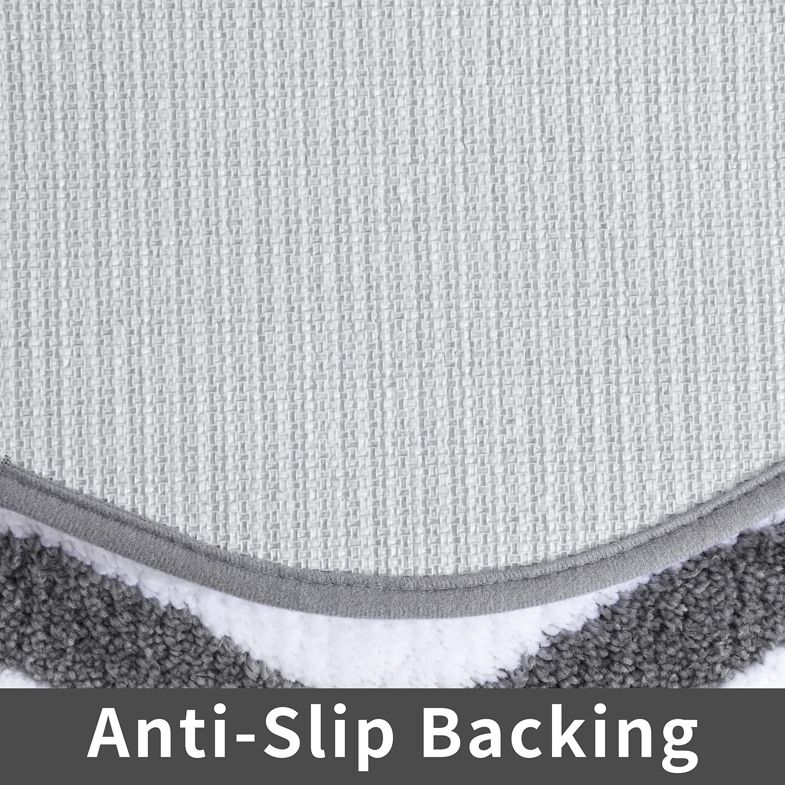 AIESY® Extra Thick Linen Anti-Slip Soft Bath MatsPremium Long Microfiber Bathroom Runner Rug | Luxury Shaggy Floor Mat with Ultra-Absorbent Pile and Non-Slip TPR Backing