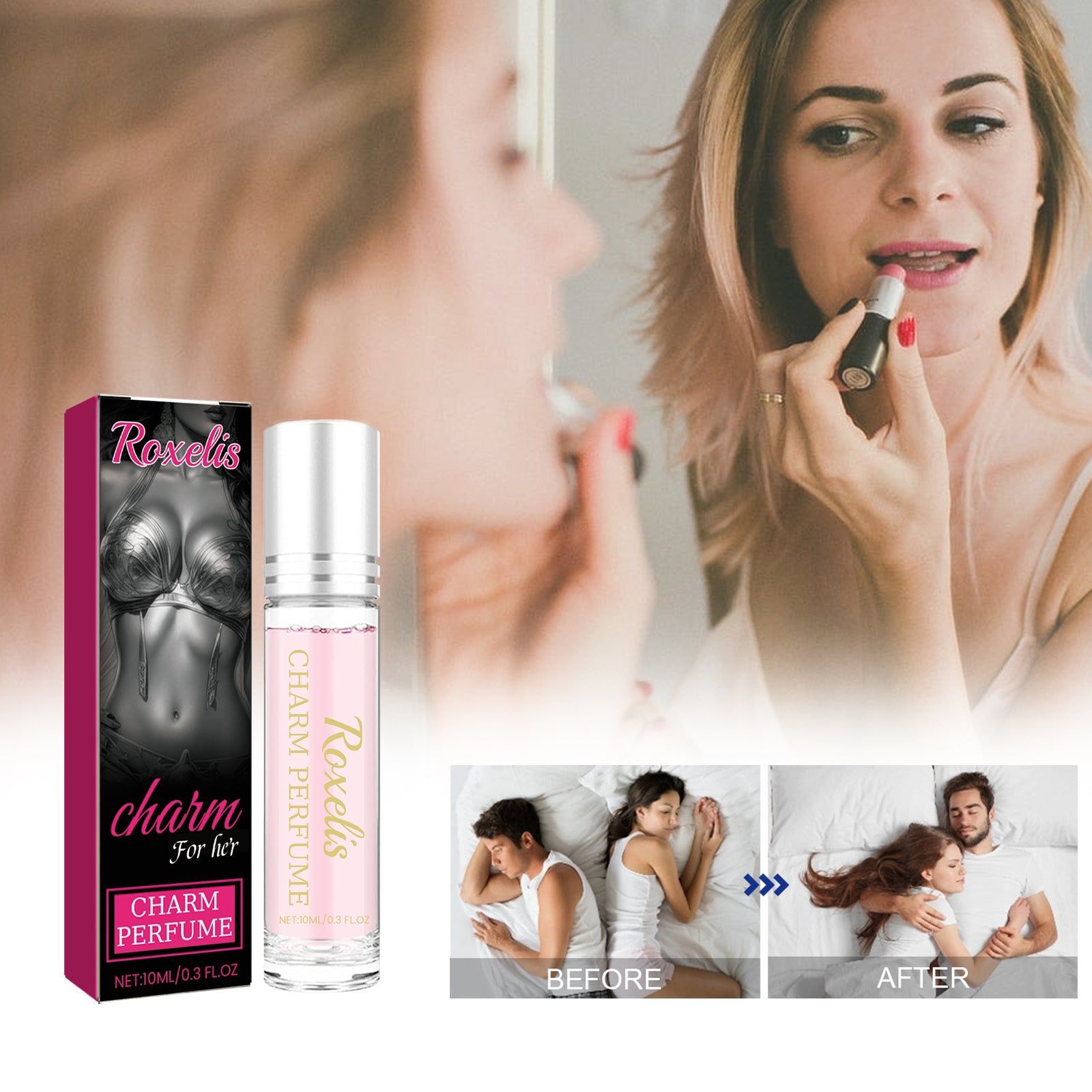 Charm Ball Perfume for Men and Women, Long-lasting, Natural Fragrance, Romantic, Confidence Boost ,10ml/box