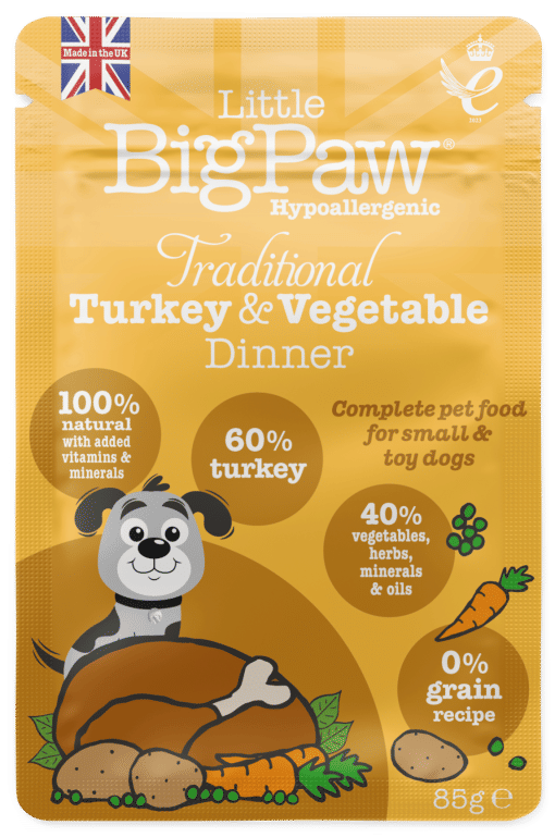Little Big Paw Dog Turkey & Vegetable Dinner - 150g