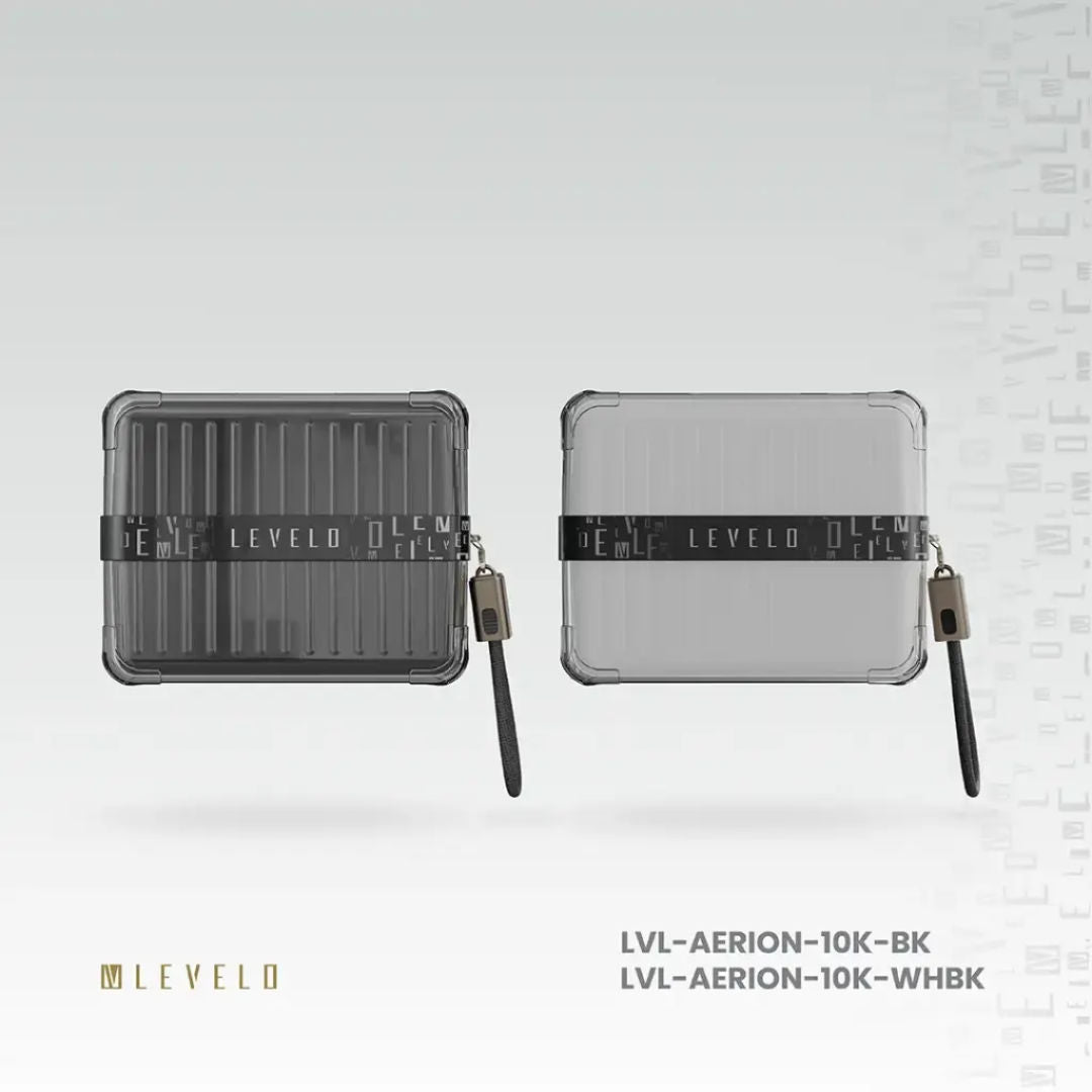 Levelo Aerion Portable 10000mAh Power Bank, LED Display