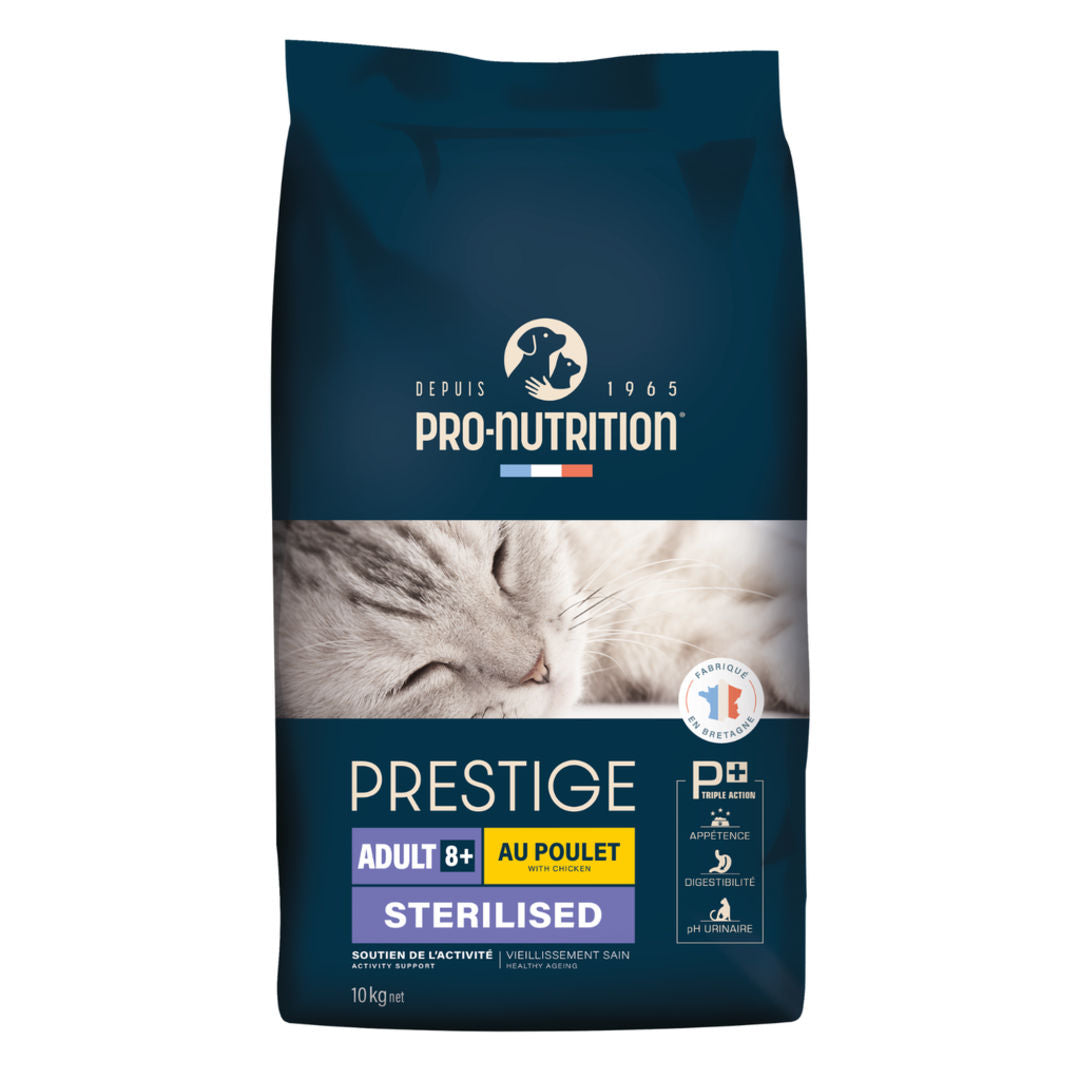 Pro nutrition Prestige Chicken Food for Adult Sterilized 8 Years & Above Cats