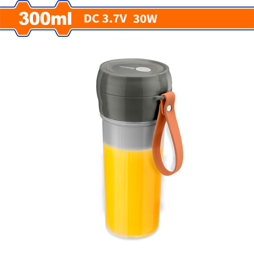 WADFOW Cordless Portable Blender 300 mL, 1500 mAh Rechargeable, USB Charging
