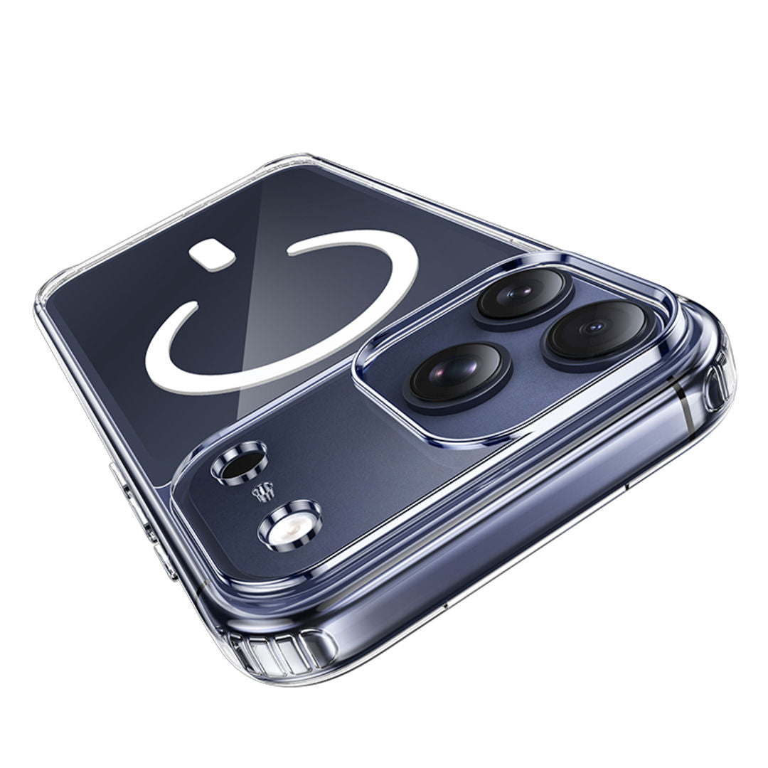Hoco Magnetic Series Airbag Anti-Fall Protective Case for iPhone 18 Pro, iPhone 17 Pro, 4-Corner Airbags, Strong Magnetic Absorption