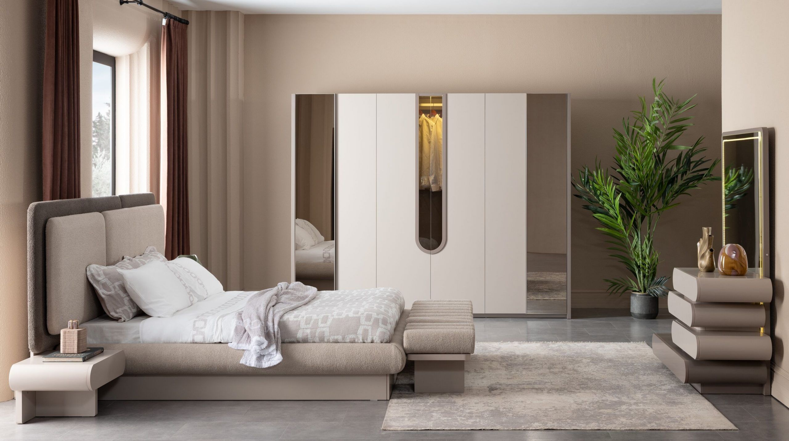 Como King Bedroom Set