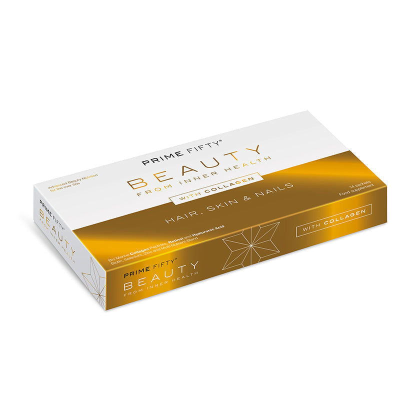 Prime Fifty Collagen+ | 14 sachets | 1 month supply+Wellbeing Nutrition Skin Fuel