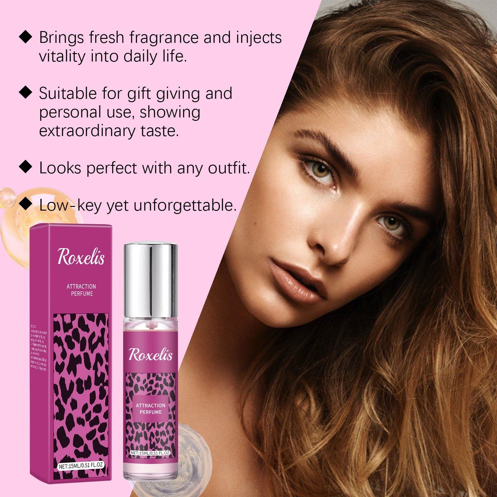 Charming Perfume for Women, Long-lasting Fragrance, Fresh and Elegant, Perfect for Date Night ,15ml