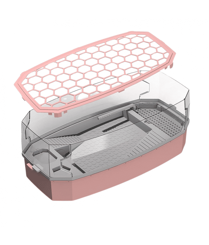 Nomoypet Detachable Escape Proof Turtle Tank Without Pump Large