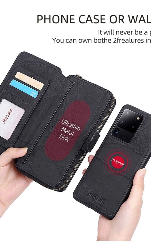 Magnetic Leather Wallet Case Multifunction Phone Protective Case For iPhone