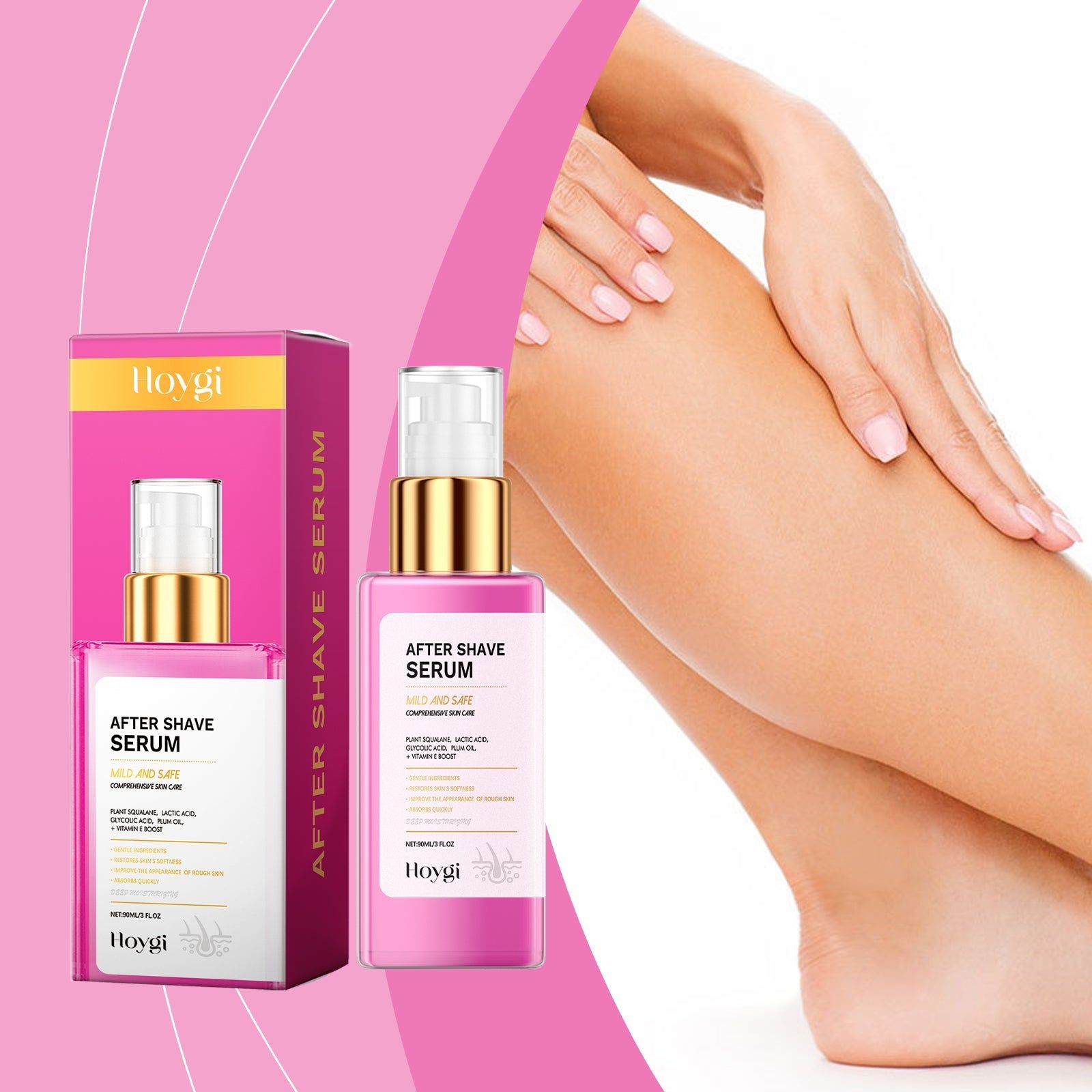 Aftershave Essence, Gentle Moisturizer for Hair Removal Care, Soothes & Nourishes Skin ,90ml