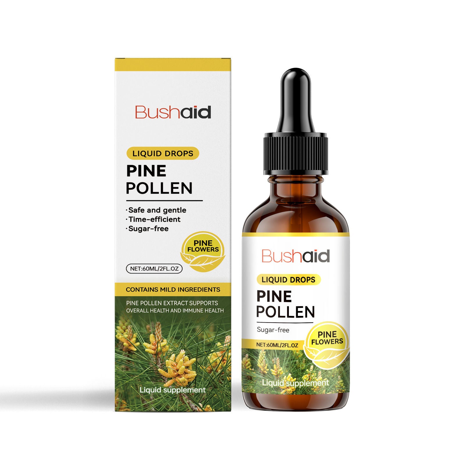 Boost Your Body Care with Pine Pollen Drops, Natural Vitality Support, Immune Boost ,60ml