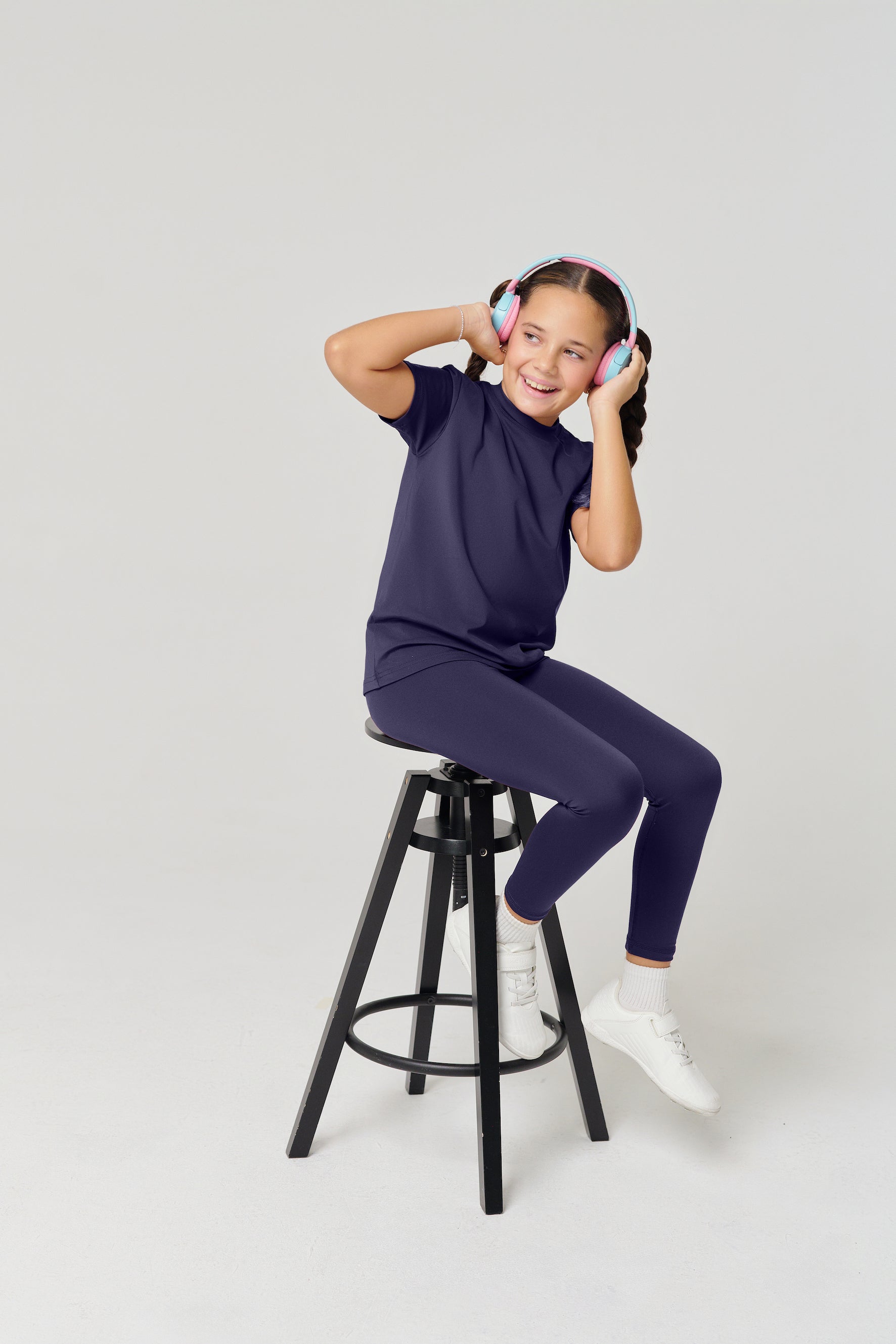 بنطال ضيق كلاسيكي للأطفال من ماركة MULU - أزرق داكن