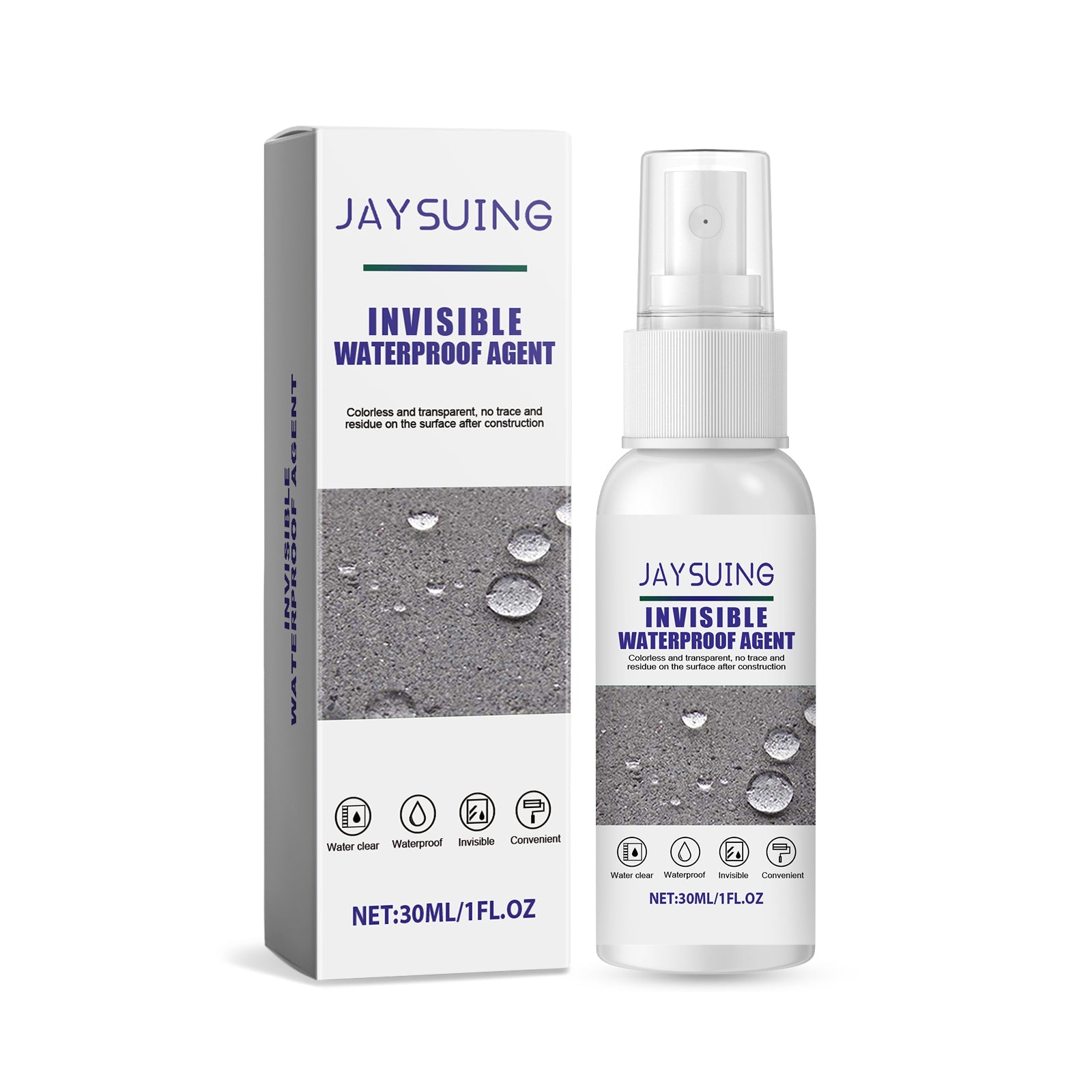 Invisible Waterproof Spray, Leak Proof Nano Coating for Tiles, Moisture Proof, Easy DIY ,30ml