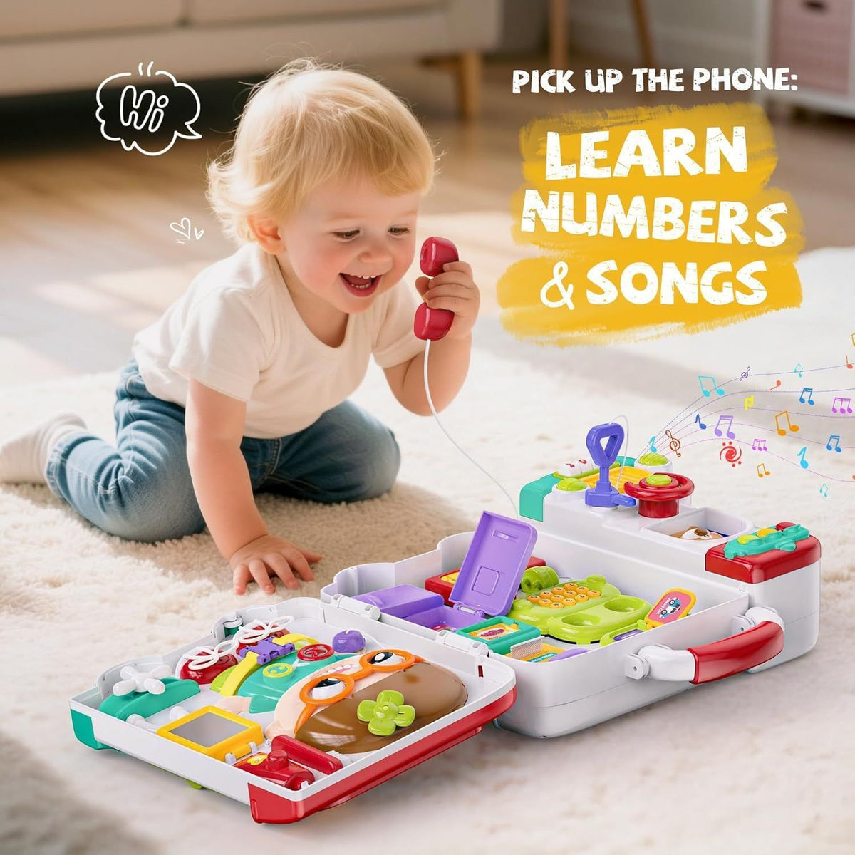 54 In 1 Busy Board Montessori Toys Gift Educational Montessori Toys for 1 Year Old Child