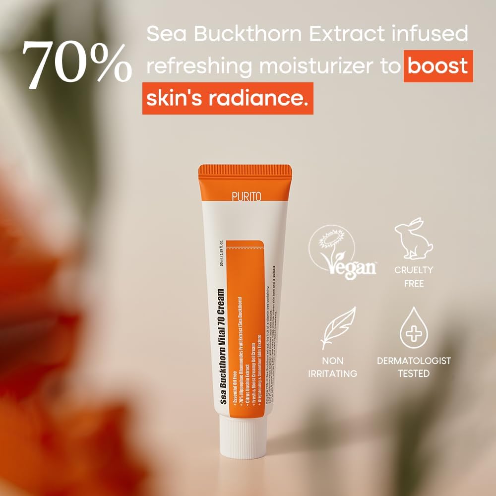 PURITO Sea Buckthorn Vital 70 Cream [50ml]