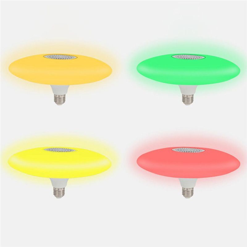 Music Ceiling Light RGB Colour Changing LED Lamp With Bluetooth Speaker Remote Control