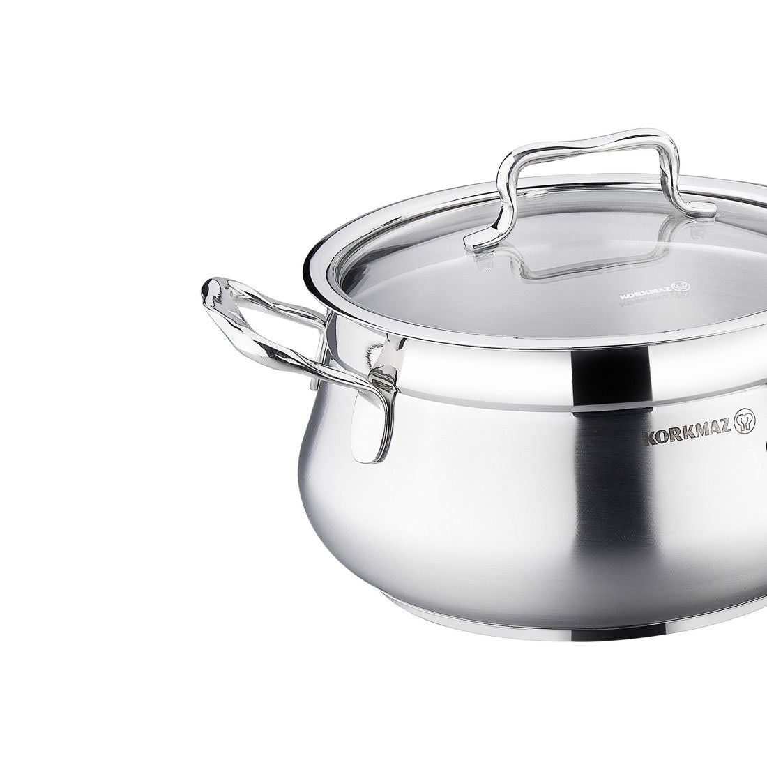 Korkomaz Estima 9-Piece Cookware set, Stainless Steel, A1959